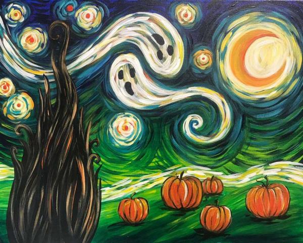 Image for event: Halloween Family Paint Night